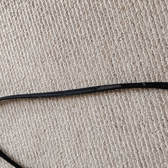 Betsey Johnson Leather Black & sparkley white Dog Crossbody Bag W/ Squeaker Nose - Picture 8 of 10